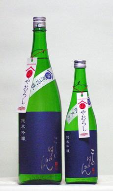 越乃白雁 越淡麗 純米吟醸 無濾過ひやおろし